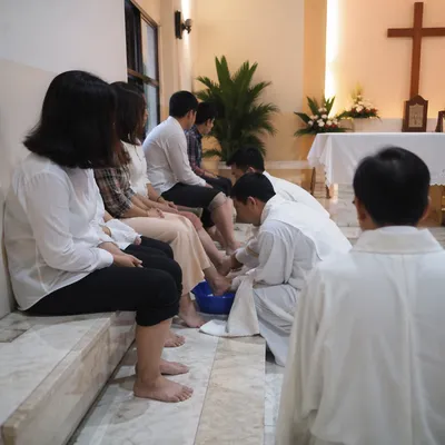 Holy Thursday Foot Washing Ritual
