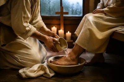 Holy Thursday Foot Washing in Chapel