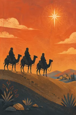 Wise Men Caravan Beneath Guiding Star