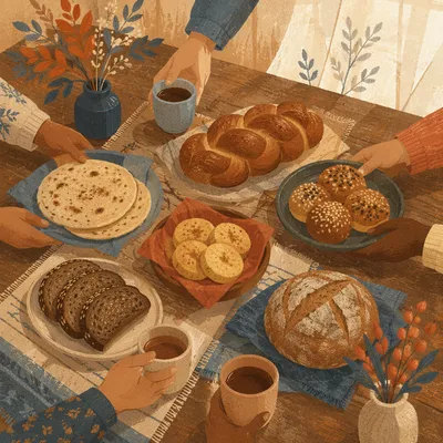 World Communion Sunday Bread Table Gathering