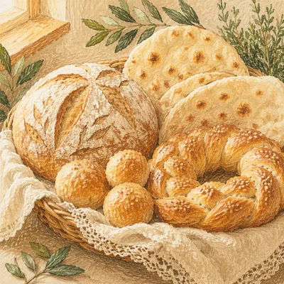 Global Bread Varieties for Communion Sunday