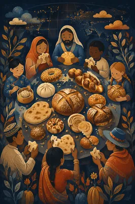 Global Bread Communion Sunday Still Life