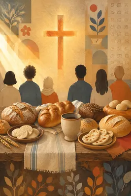 Global Bread Communion Table in Autumn Chapel