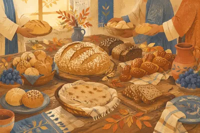 World Communion Sunday Bread Table Gathering