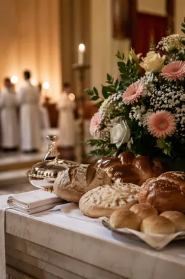 World Communion Sunday Bread Varieties Altar