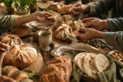 World Communion Sunday Bread Table Gathering