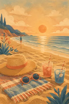Golden Hour Beach Sunset Summer Escape