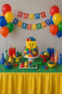 Colorful Birthday Party Balloon Banner Celebration