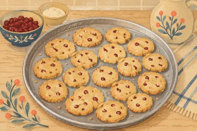 Rustic Star Christmas Cookies on Tray