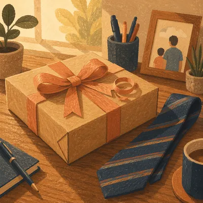 Fathers Day Gift Box and Tie