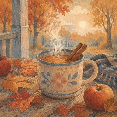 Cozy Autumn Apple Cider Mug