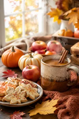 Cozy Hot Apple Cider Autumn Table