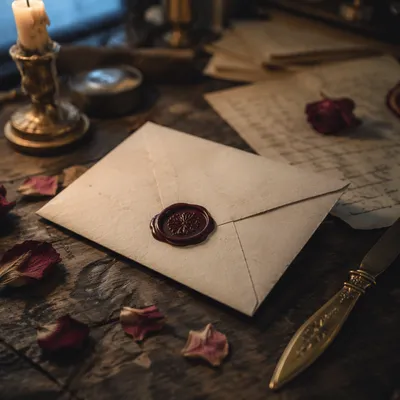 Vintage Love Letter with Wax Seal