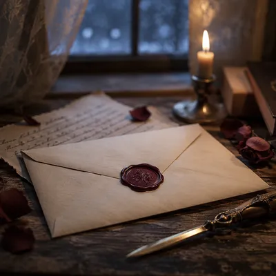 Vintage Love Letter with Wax Seal