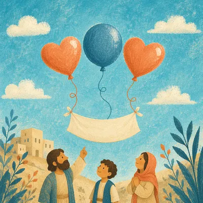 Golden Retirement Balloons Under Blue Sky