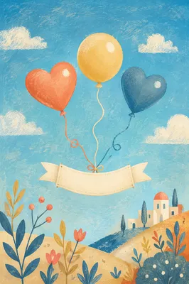 Golden Retirement Balloons Under Blue Sky