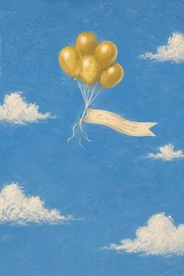 Gold Balloons for Retirement Celebration Sky