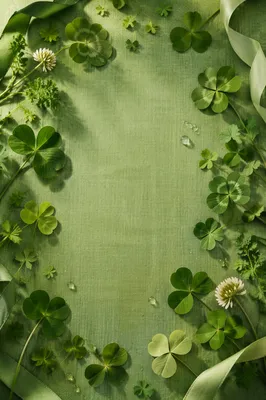 St. Patrick's Day Shamrock Green Background