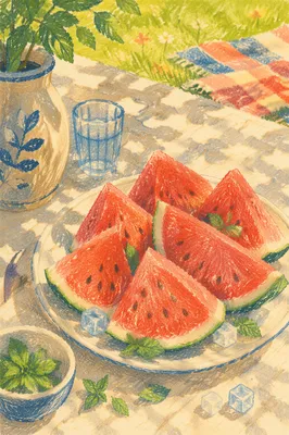 Refreshing Watermelon Slices for Summer Picnic