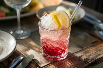 Sunlit Lemon Berry Sparkling Water Tumbler