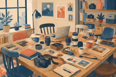 Behind the Scenes Photography Workspace