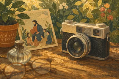 Behind the Scenes Vintage Camera Still Life