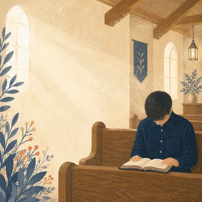Calm Bible Reading Challenge Church Graphic