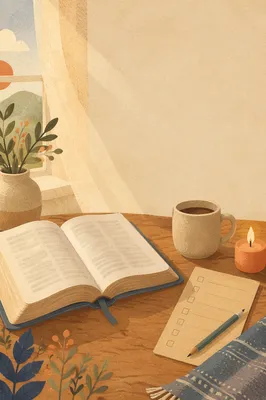 Bible Reading Plan Challenge Flat Lay