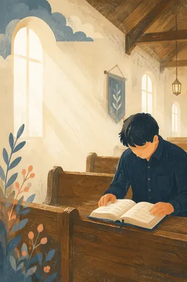 Calm Bible Reading Challenge Church Graphic