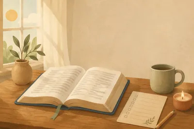 Bible Reading Plan Church Challenge Flat Lay