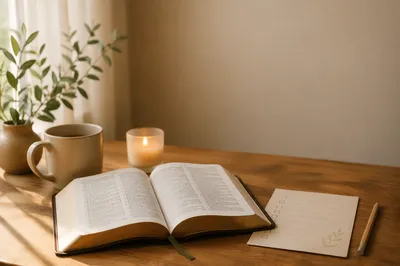 Bible Reading Plan Challenge Flat Lay