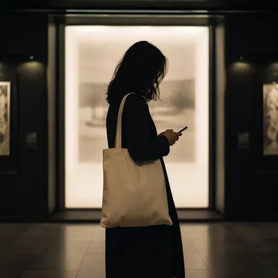 Blank Canvas Tote in Urban Corridor
