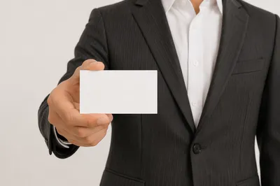 Minimal Business Card Brand Mockup