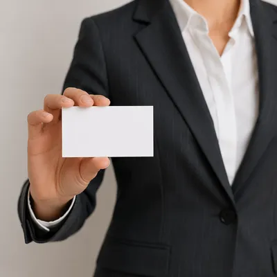 Minimal Business Card Brand Mockup