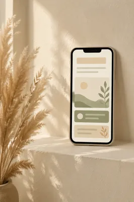 Minimal Church Announcement Smartphone Mockup