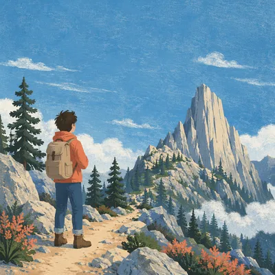 Summer Church Camp Mountain Adventure Graphic