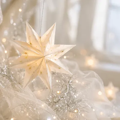 Christmas Service Invitation Star Background