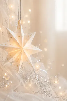 Elegant Christmas Service Invitation Star Background