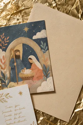 Elegant Christmas Church Service Invitation Background