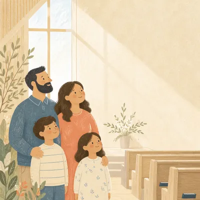 Modern Church Event Flyer Background