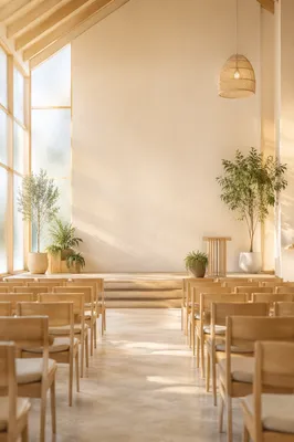 Modern Church Event Flyer Background Scene