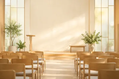 Modern Church Event Flyer Background Scene