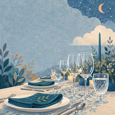 Elegant Church Fundraiser Dinner Event Background