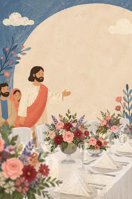 Elegant Church Fundraiser Dinner Event Graphic
