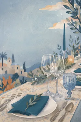 Elegant Church Fundraiser Dinner Event Background