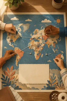 Global Missions Month World Map Design