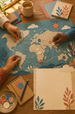 Church Missions Month World Map Graphic