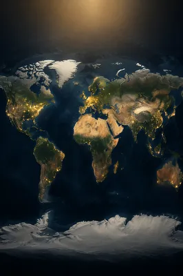Global Missions Month World Map Background