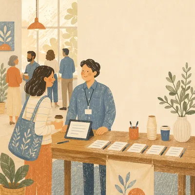 Modern Church Small Group Welcome Scene