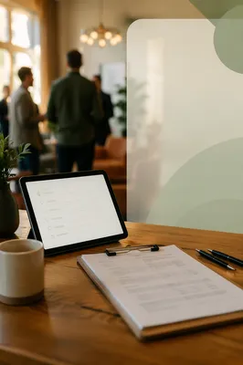 Modern Church Small Group Signup Scene